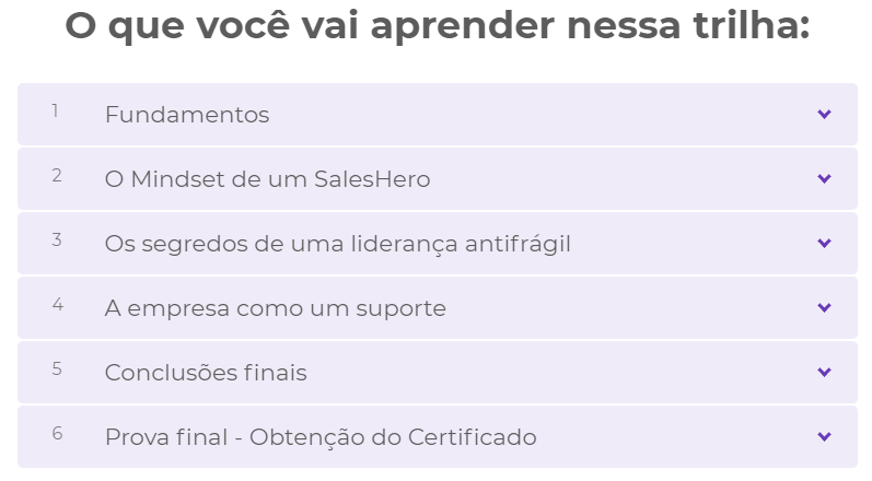 o que você vai aprender